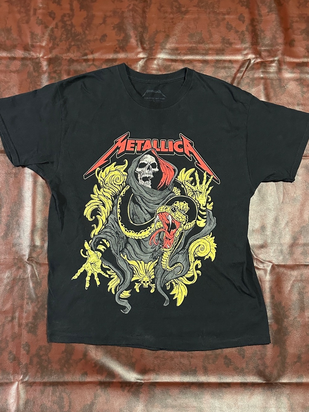 Official Metallica 2025 M72 Tour Shirt - Death Reaper - Large